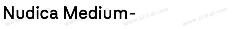 Nudica Medium字体转换